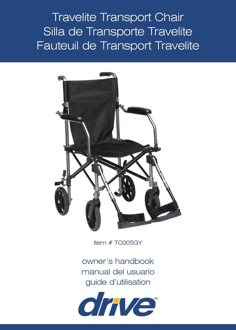 Drive Medical Travelite TC005GY User guide Drive Medical Travelite TC005GY User guide