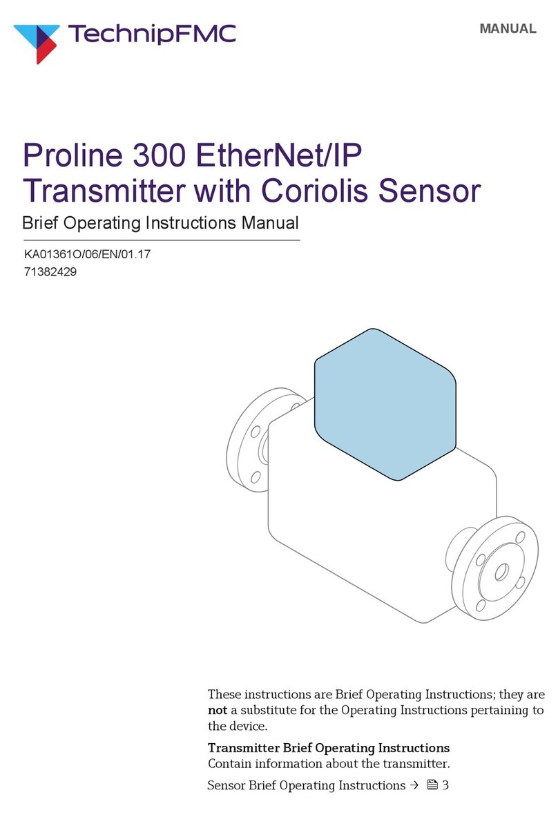 TechnipFMC Proline Promass 300 EtherNet/IP Operating instructions manual