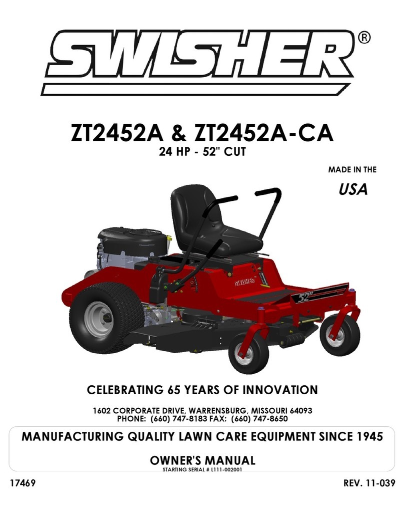 Swisher ZT2452A-CA owner's manual
