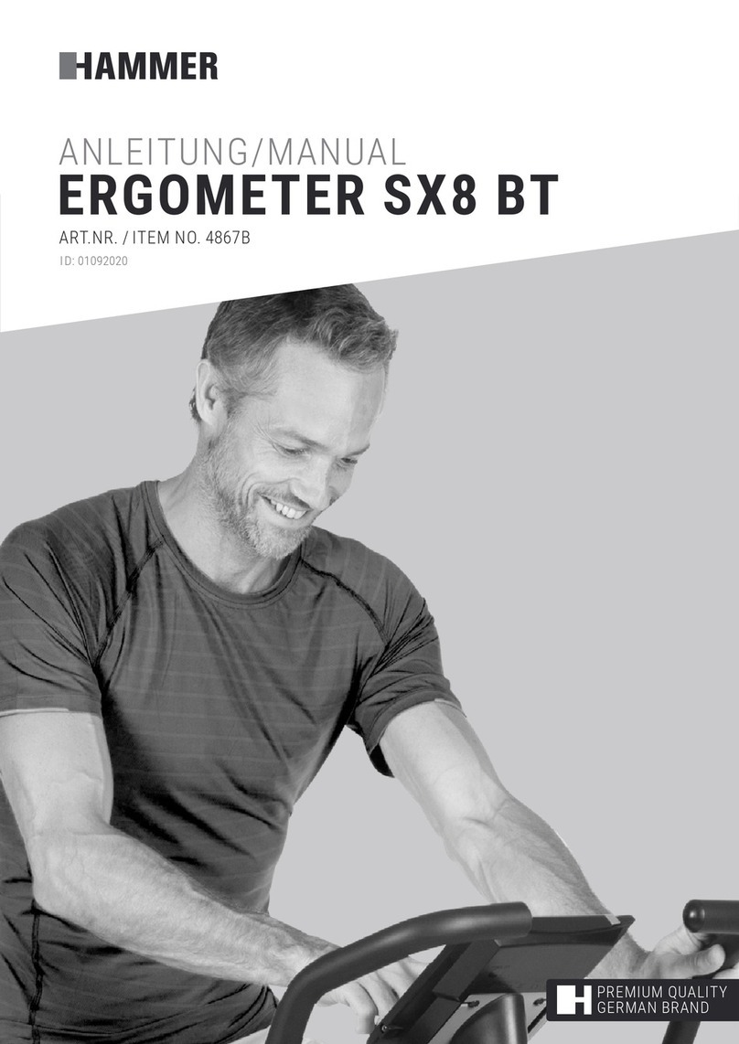 Hammer ERGOMETER SX8 BT User manual