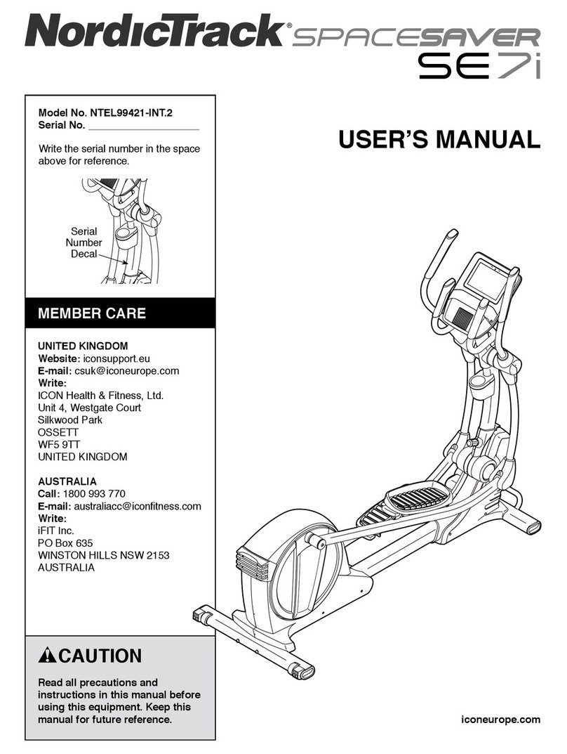 NordicTrack NTEL99421-INT.2 User manual