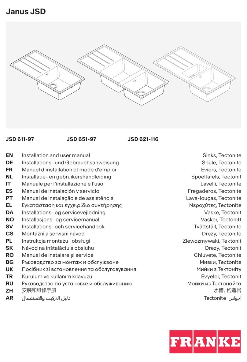 Franke Janus JSD Series Installation and user manual