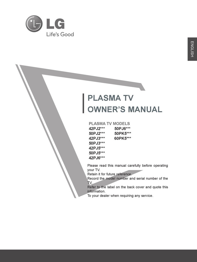 LG 50PJ2 Series User manual