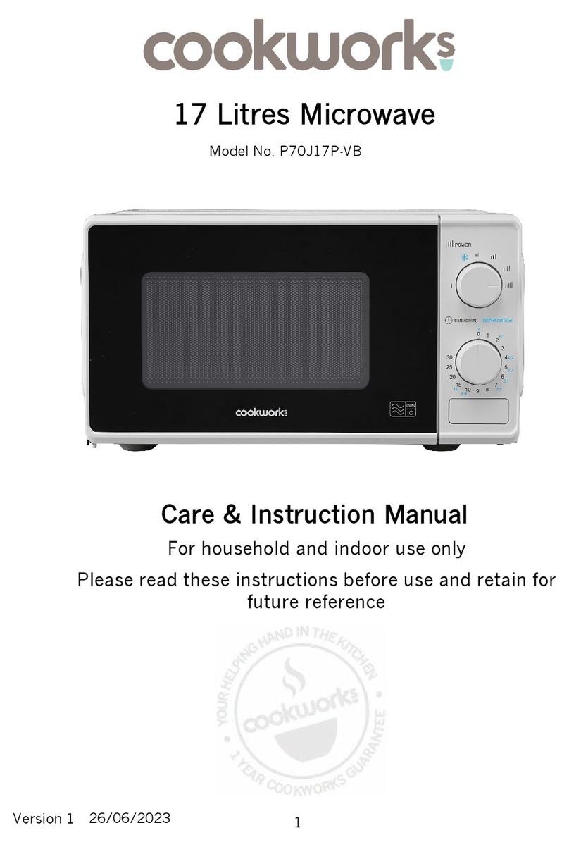Cookworks P70J17P-VB Manual Cookworks P70J17P-VB Manual