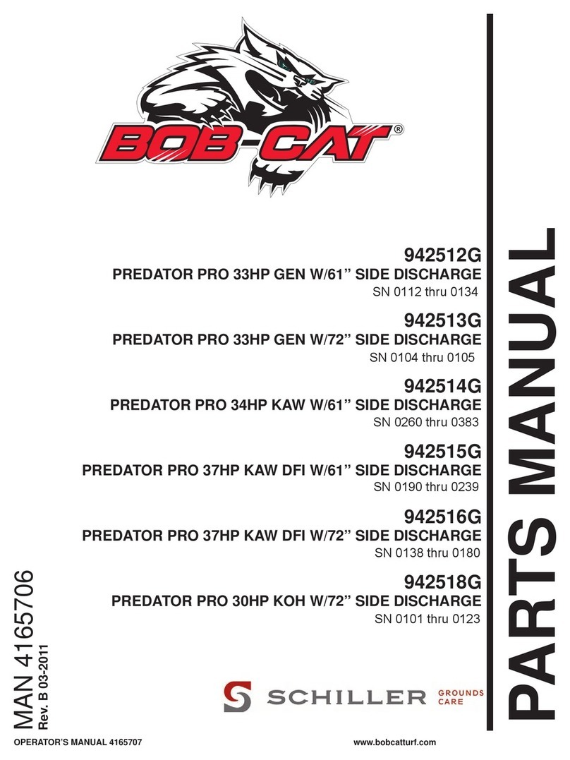 Schiller BOB-CAT 942512G parts manual