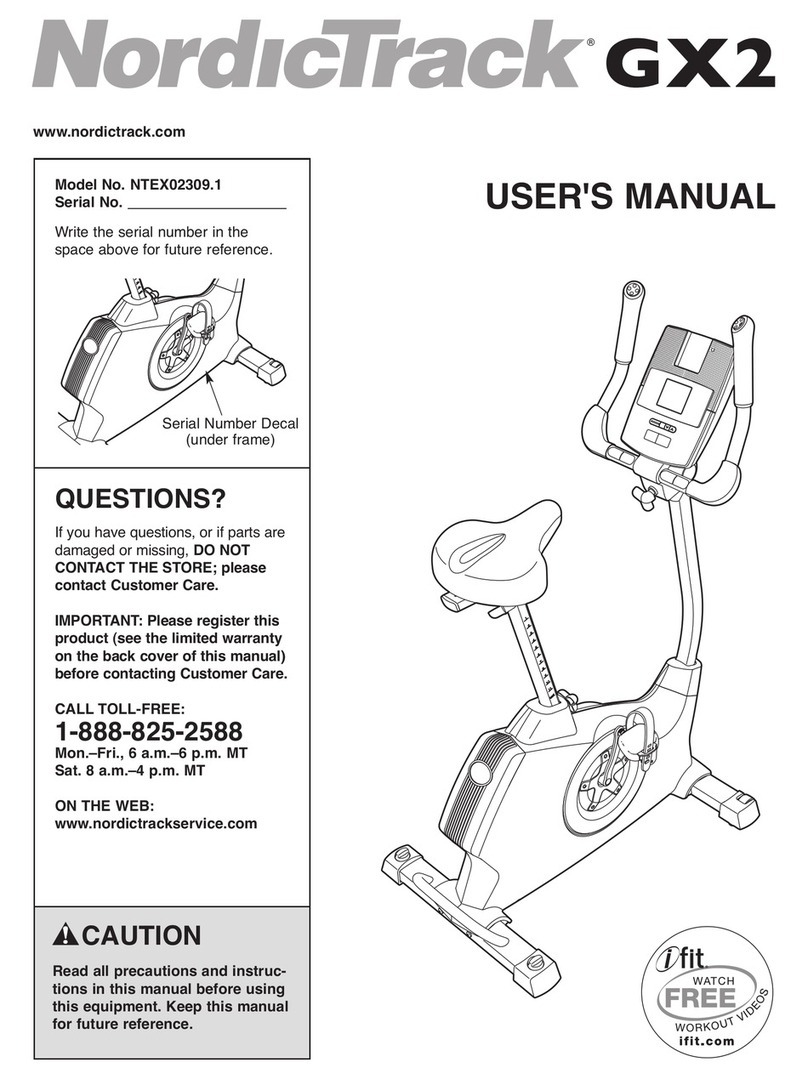 ICON NordicTrack GX2 User manual