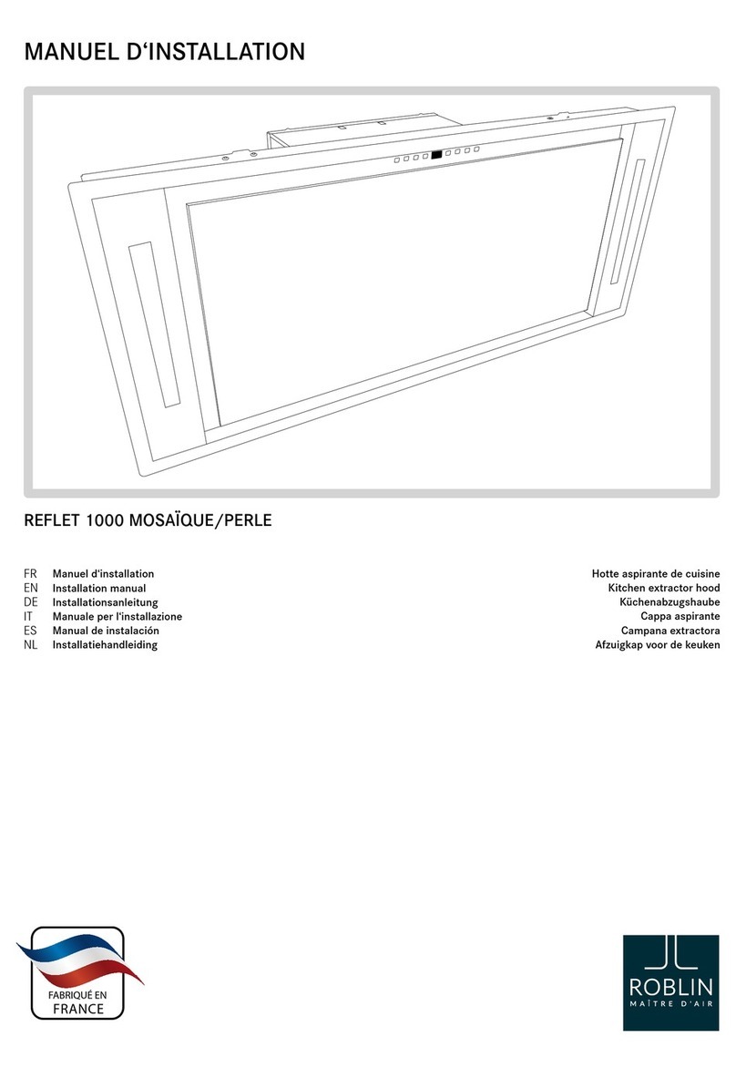 ROBLIN REFLET 1000 installation manual
