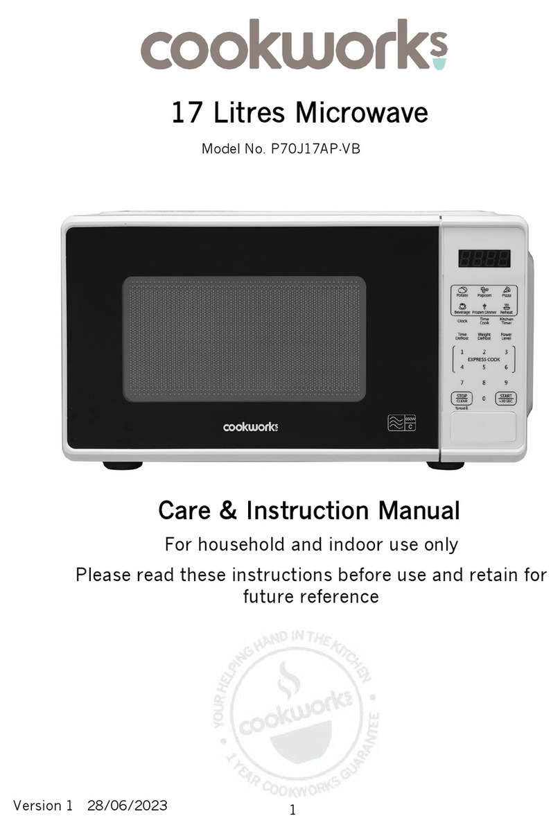 Cookworks P70J17AP-VB Manual Cookworks P70J17AP-VB Manual