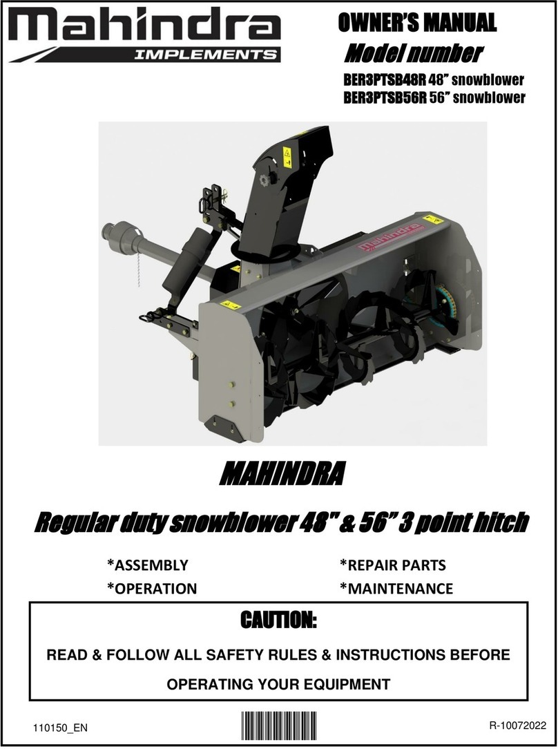 Mahindra BER3PTSB48R owner's manual