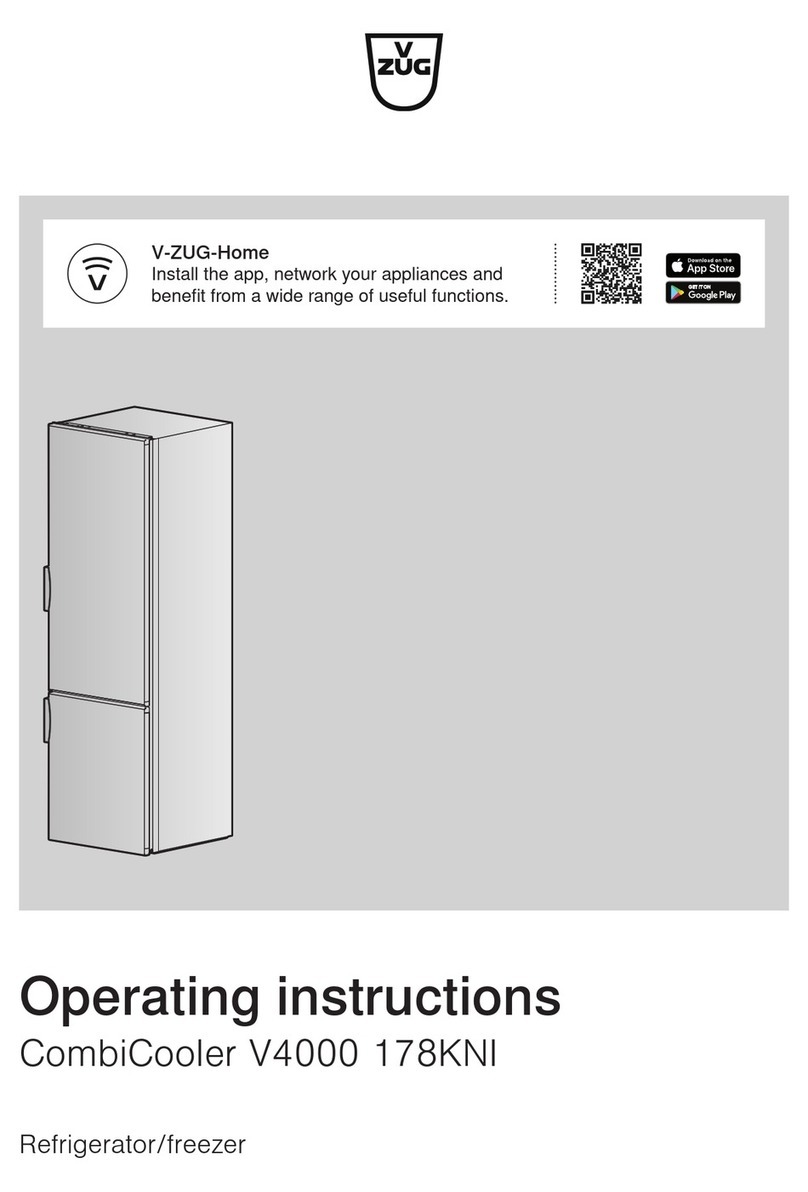 V-ZUG CombiCooler V4000 178KNI User manual