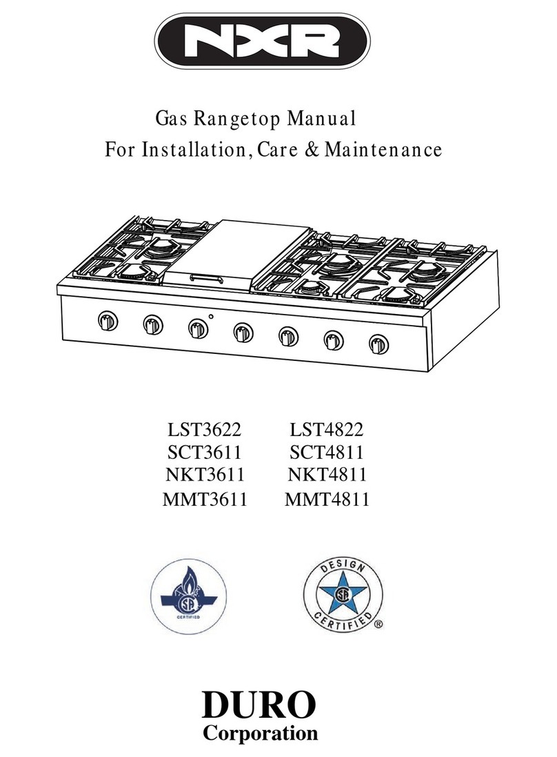 NXR LST3622 Manual for installation, care & maintenance