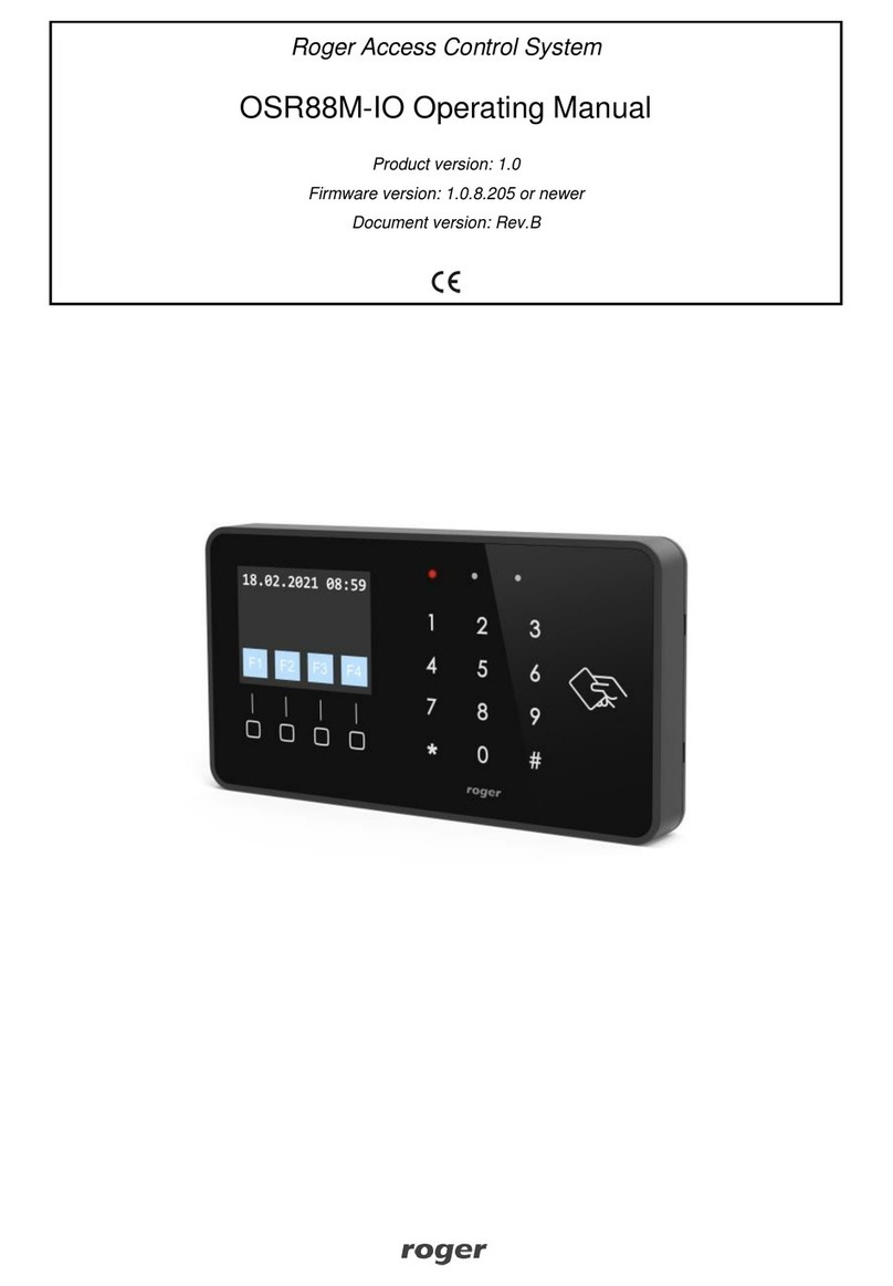 Roger OSR88M-IO operating manual