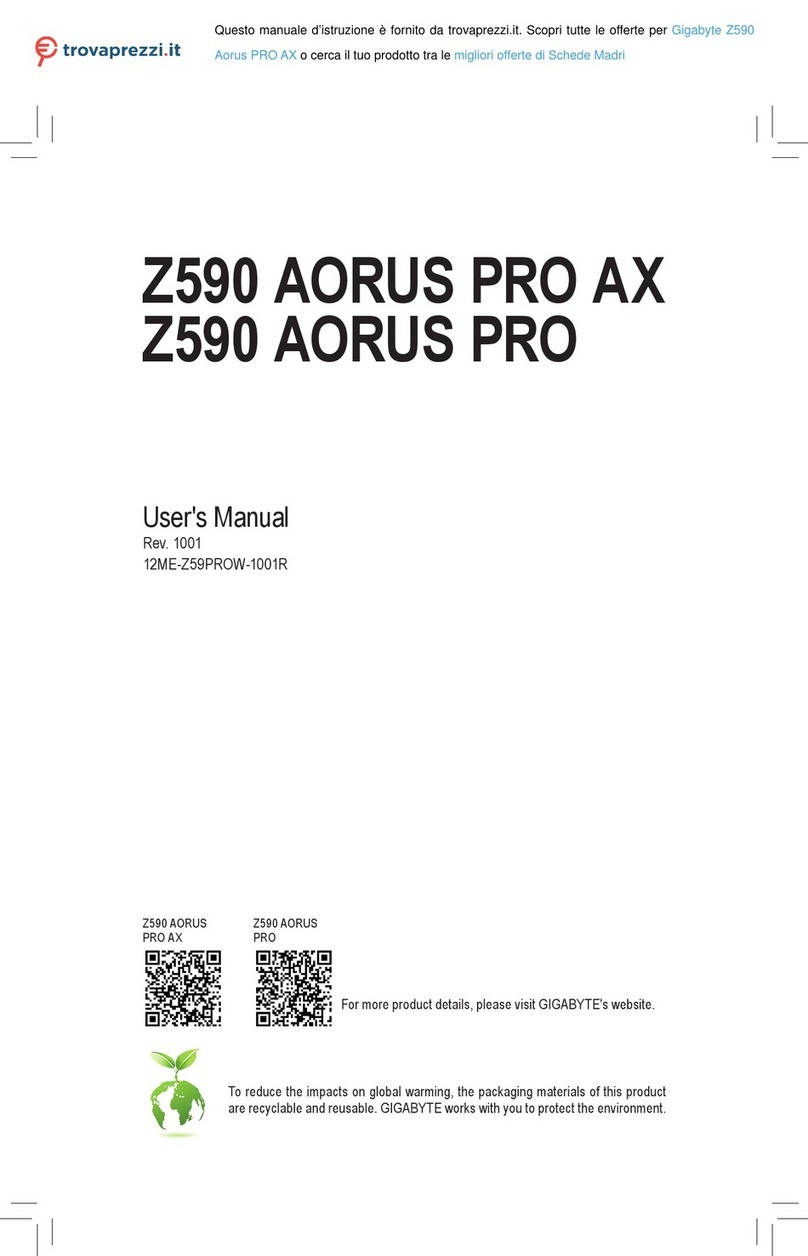 Gigabyte Z590 AORUS PRO AX user manual