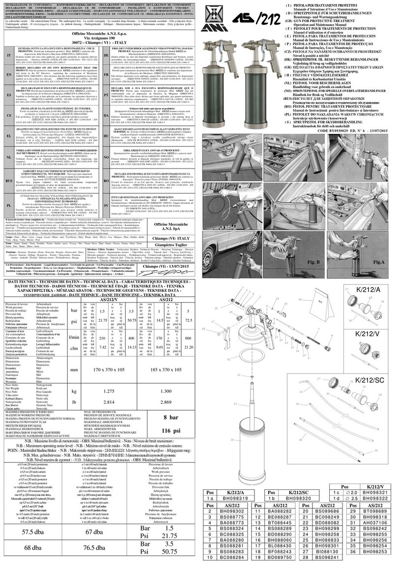ANI AS/212 Operation and maintenance manual