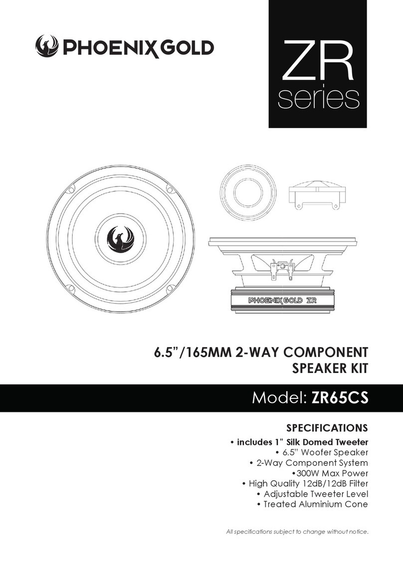 Phoenix Gold ZR Series User manual Phoenix Gold ZR Series User manual