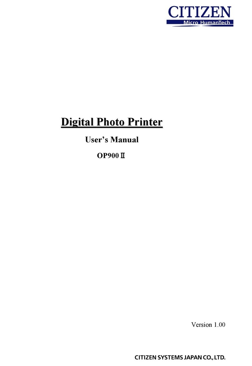 Citizen OP900 II User manual