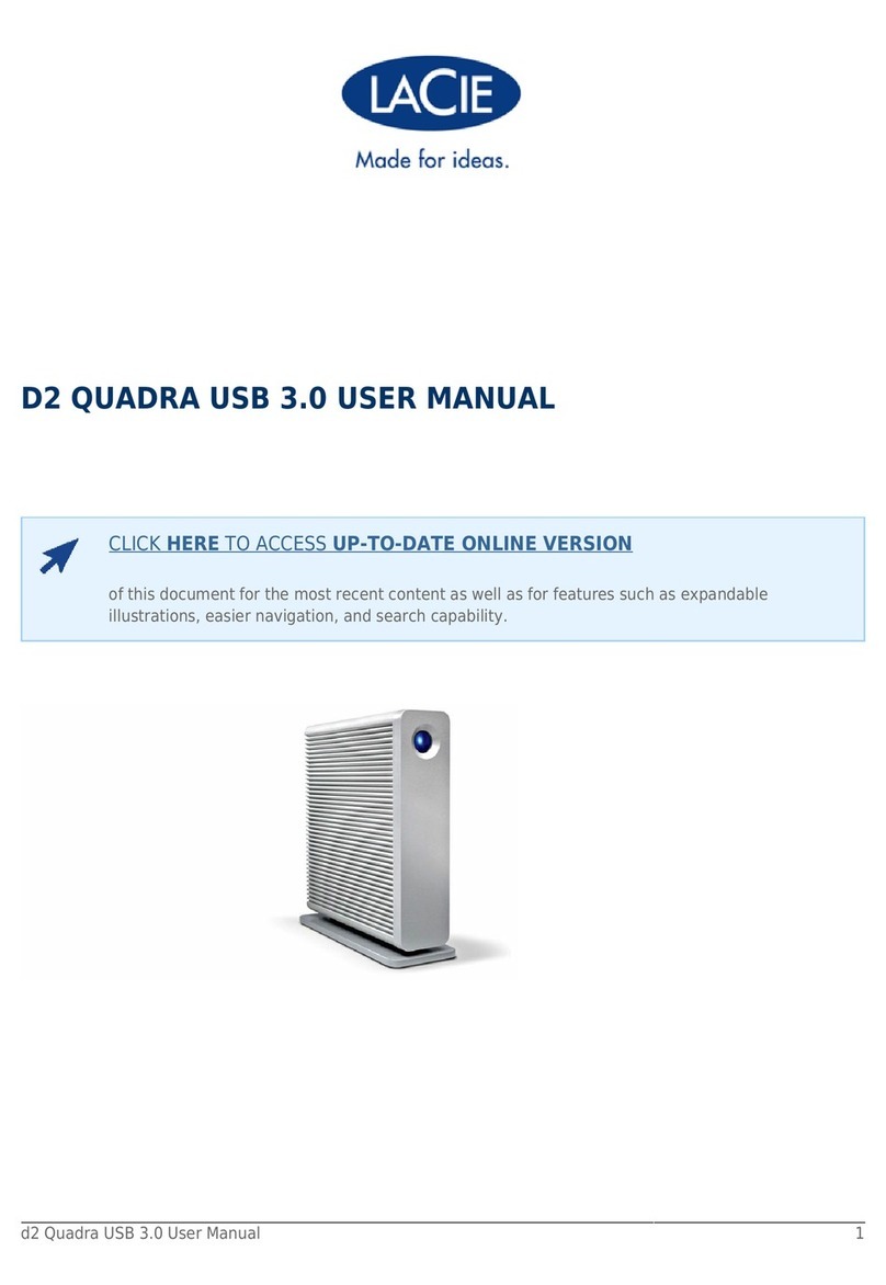 LaCie d2 Quadra USB 3.0 user manual