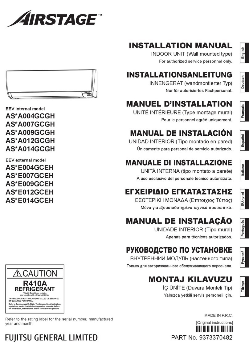 Fujitsu AS A009GCGH Series User manual