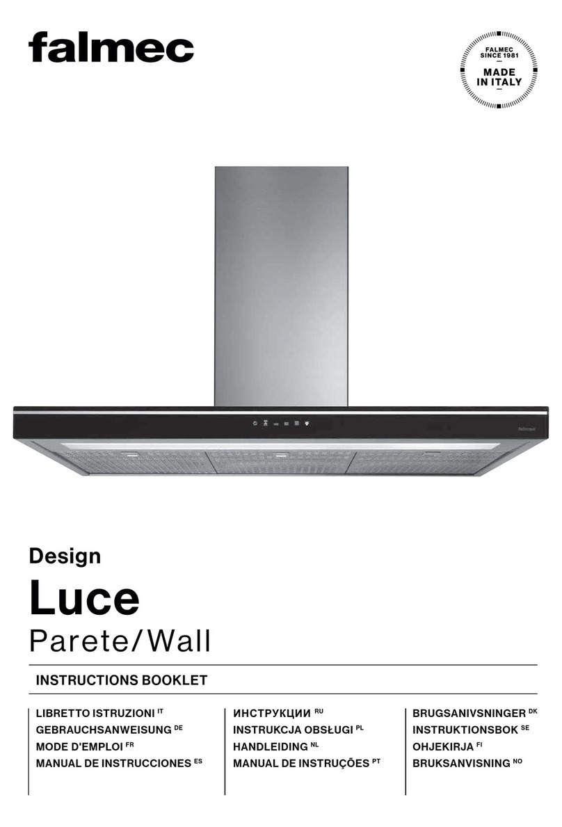 FALMEC LUCE90W3BL Instruction booklet