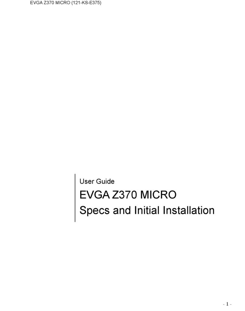 EVGA Z370 MICRO User manual EVGA Z370 MICRO User manual
