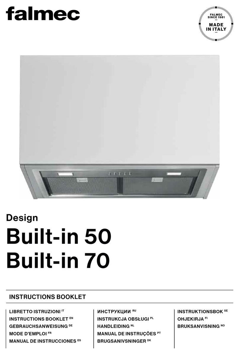 FALMEC Built-in 70 User manual FALMEC Built-in 70 User manual
