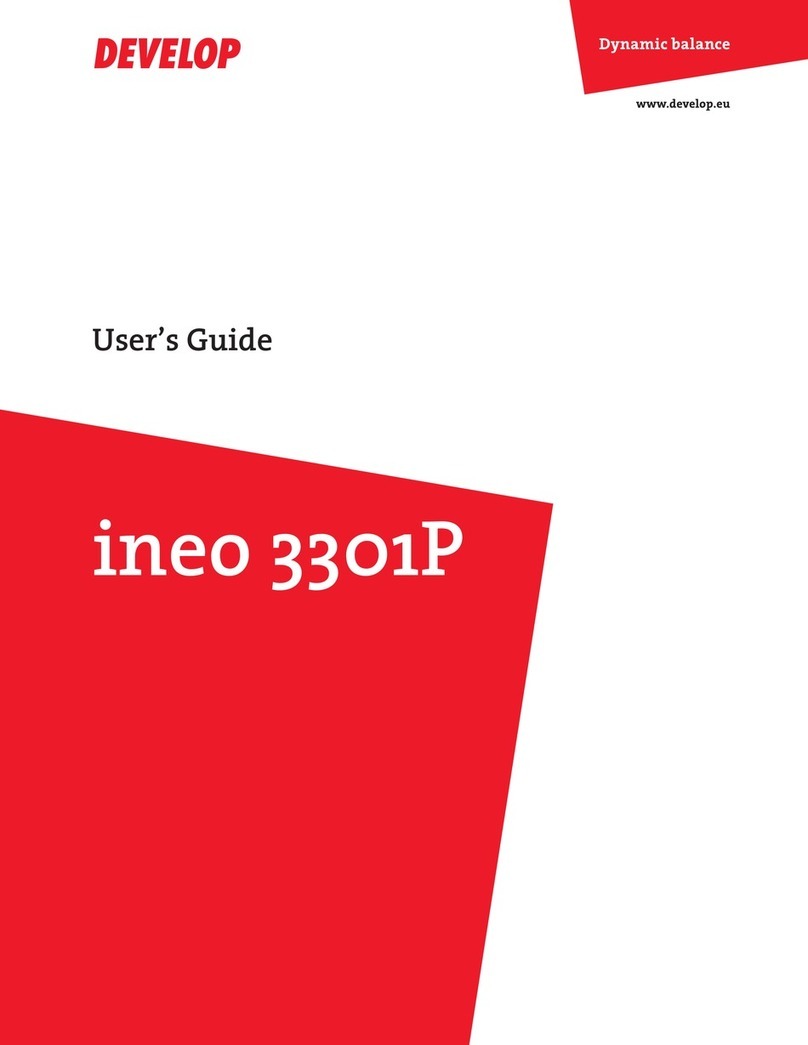 Develop ineo 3301P user guide