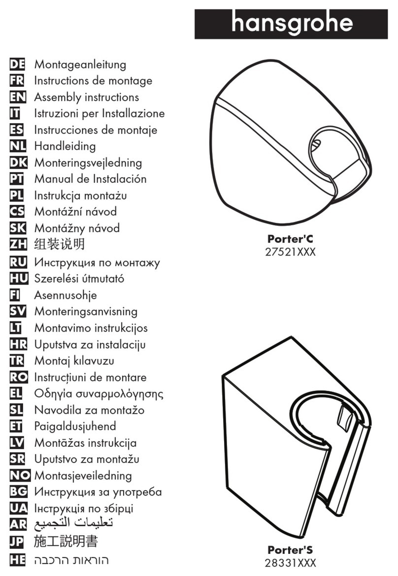 Hans Grohe Porter'C 27521 Series Assembly instructions