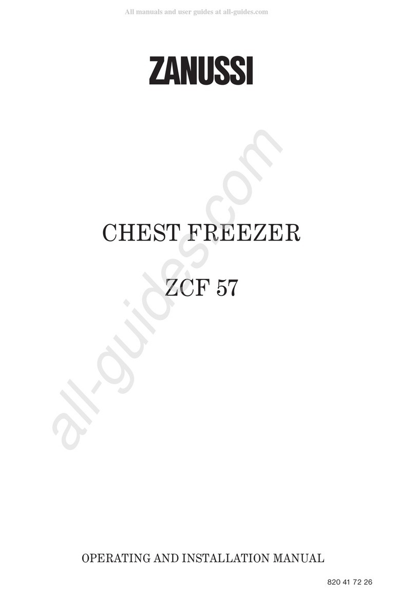 Electrolux ZCF 57 OPERATING AND INSTALLATION Manual