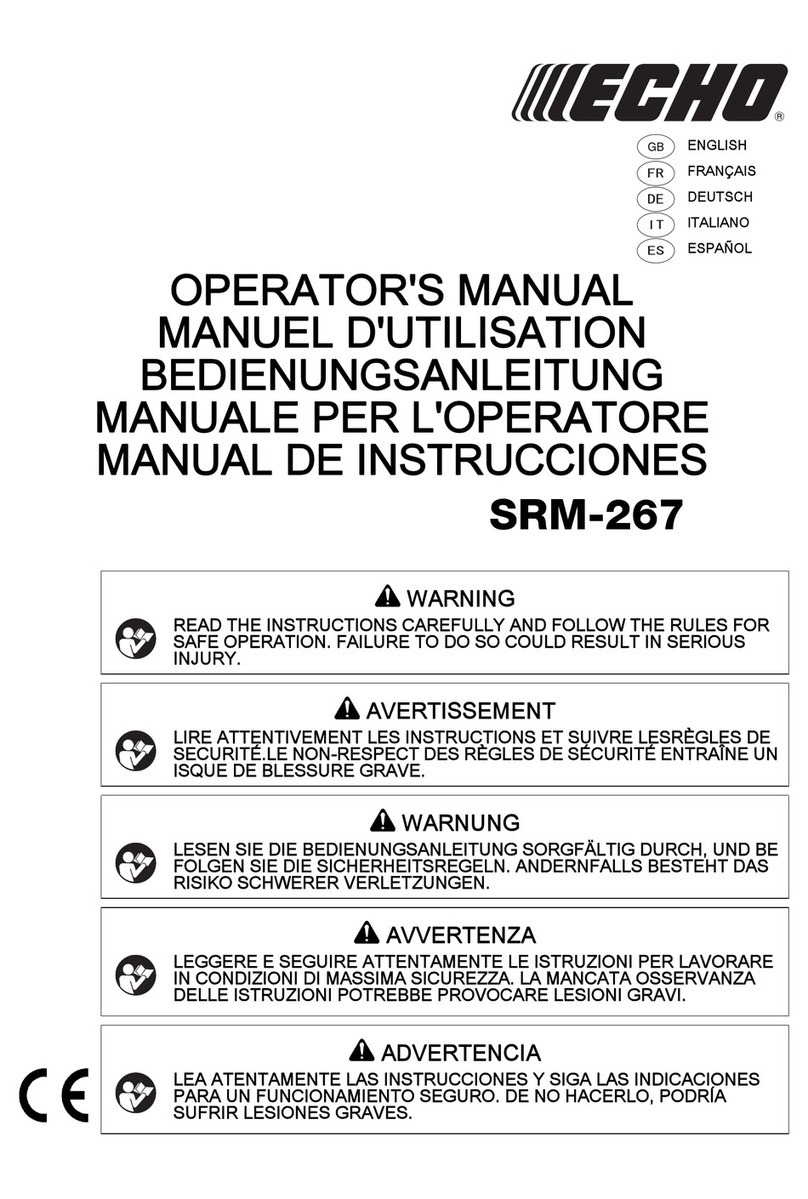 Echo SRM-267 User manual