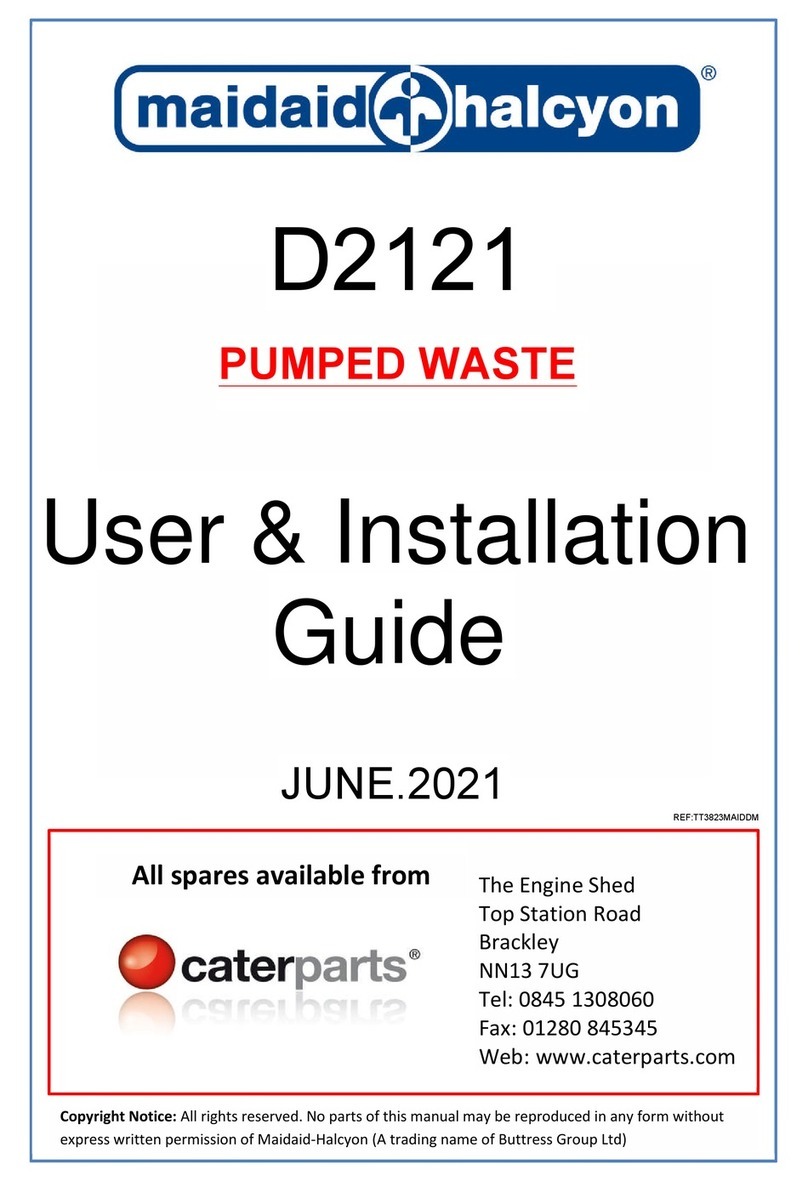 Maidaid Halcyon D2121 Troubleshooting guide