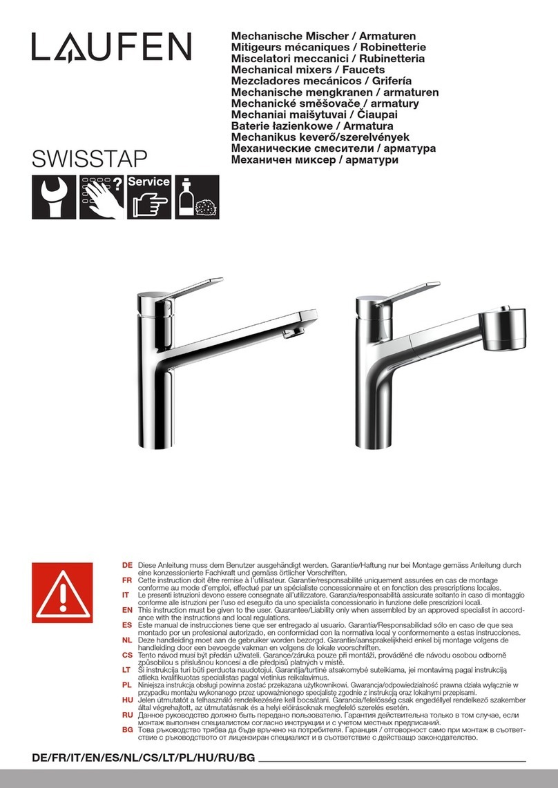 Laufen SWISSTAP HF506130100000 manual