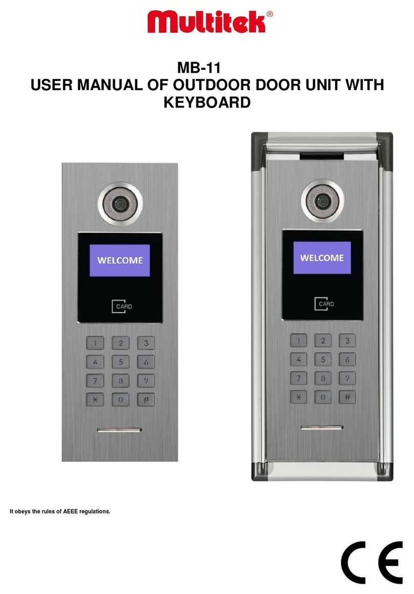 Multitek MB-11 user manual