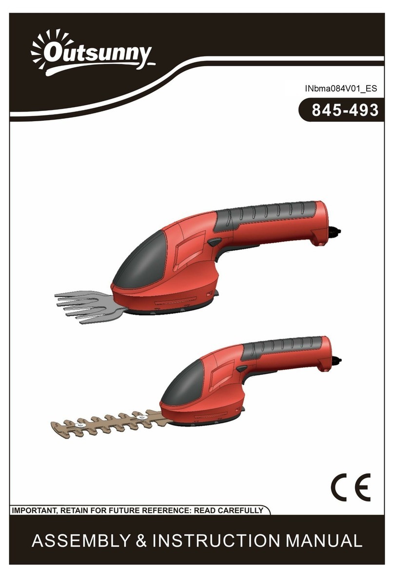 Outsunny 845-493 Assembly & instruction manual Outsunny 845-493 Assembly & instruction manual