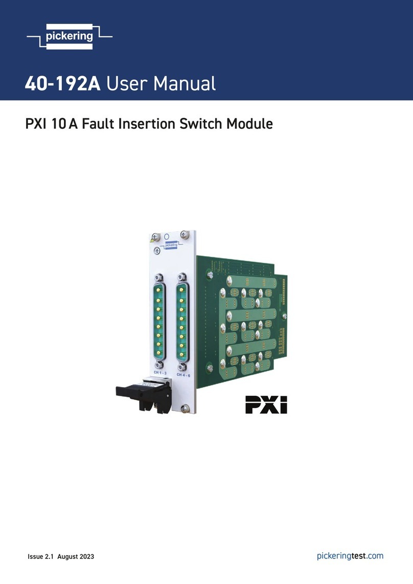 Pickering PXI 40-192A User manual Pickering PXI 40-192A User manual