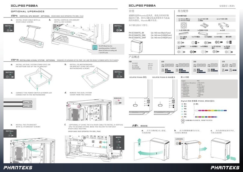 Phanteks ECLIPSE P500A User manual