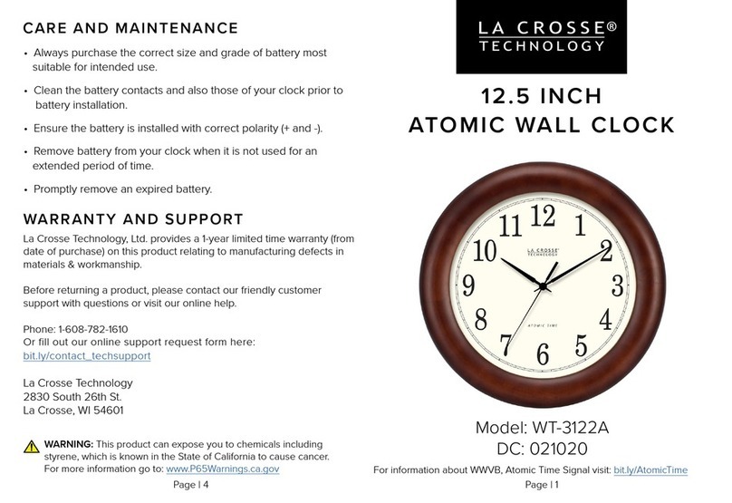 La Crosse Technology WT-3122A manual La Crosse Technology WT-3122A manual