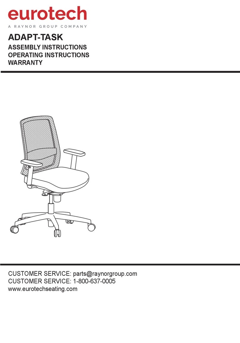 Raynor eurotech ADAPT-TASK Assembly instructions Raynor eurotech ADAPT-TASK Assembly instructions