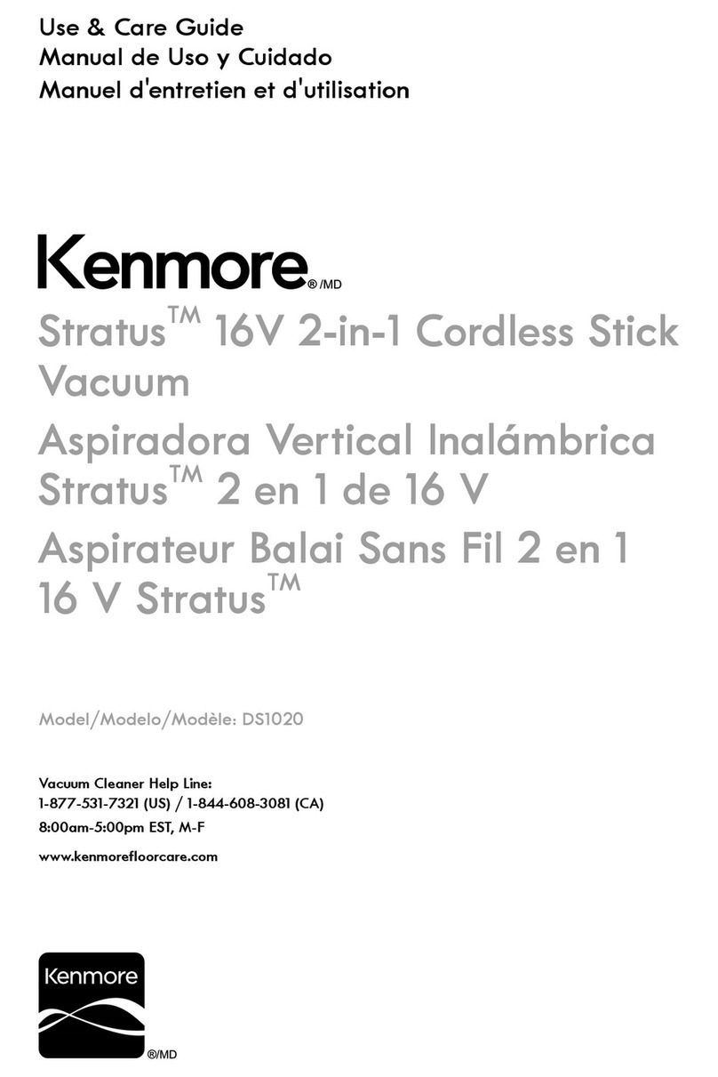 Kenmore Stratus DS1020 Use & care guide