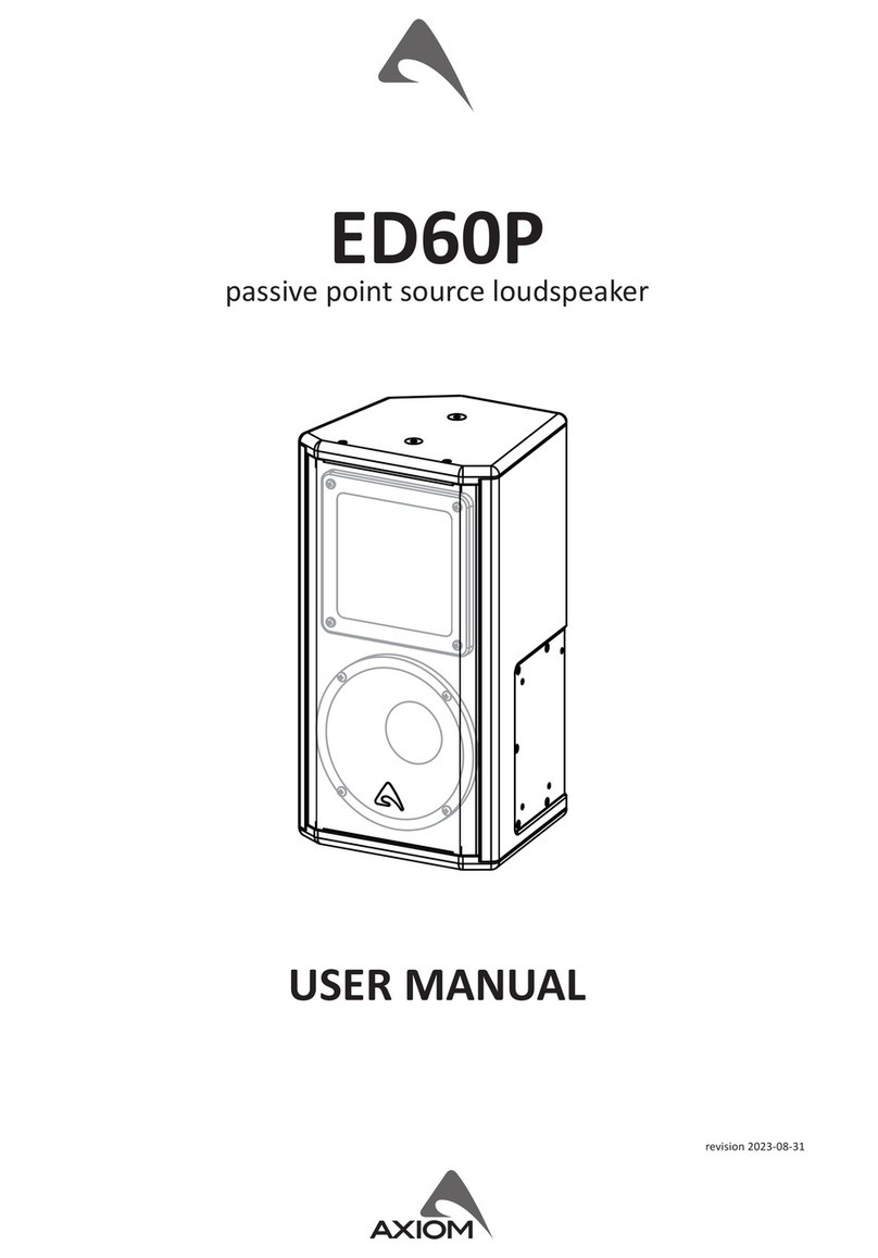 Axiom ED60P User manual