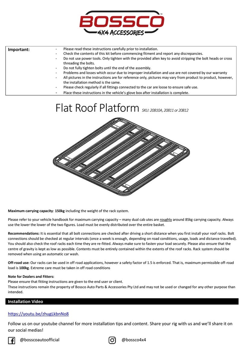 BOSSCO 20810A quick start guide
