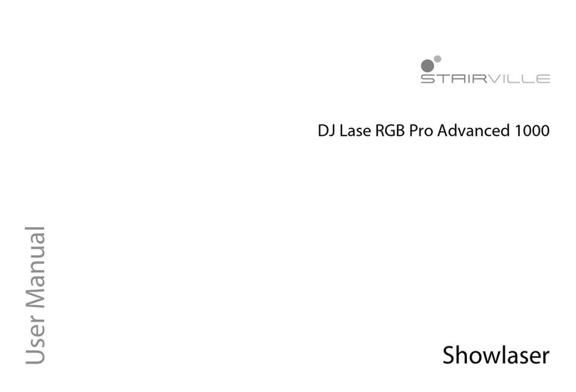 thomann StairVille DJ Lase RGB Pro Advanced 1000 user manual