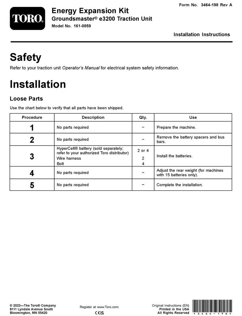 Toro Groundsmaster e3200 User manual