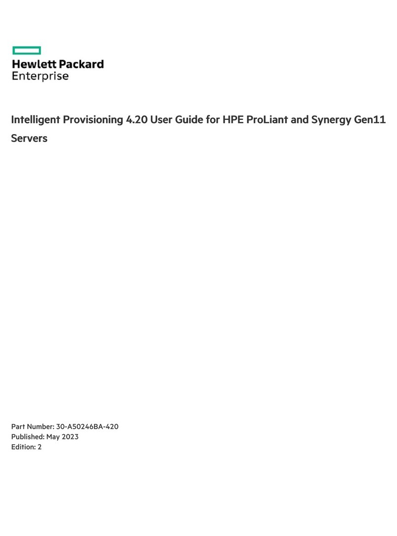 HPE ProLiant User manual
