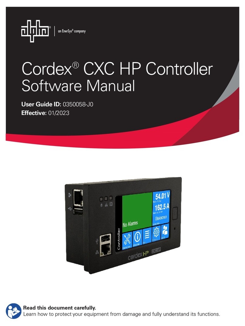 EnerSys Alpha Cordex CXC HP Software manual