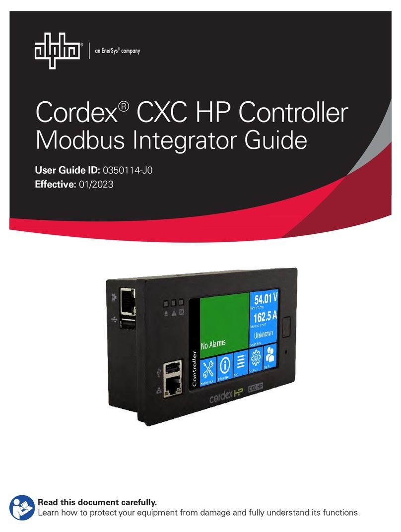EnerSys Alpha Cordex CXC HP Assembly Instructions