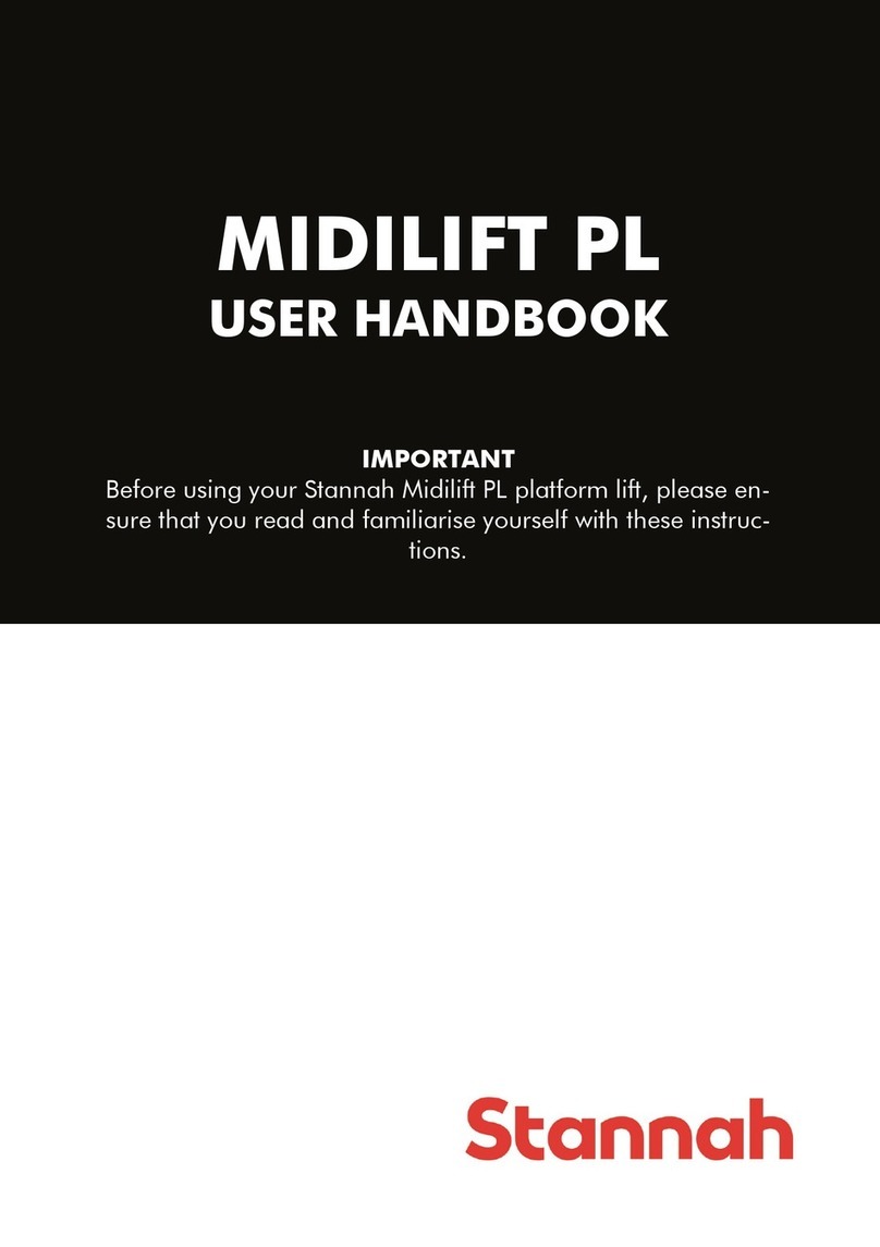 Stannah MIDILIFT PL User handbook