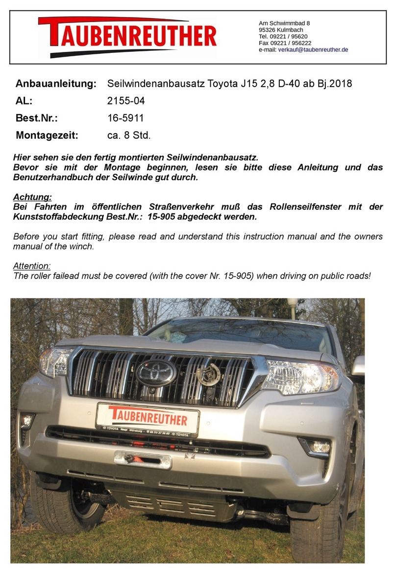 TAUBENREUTHER 16-5911 manual