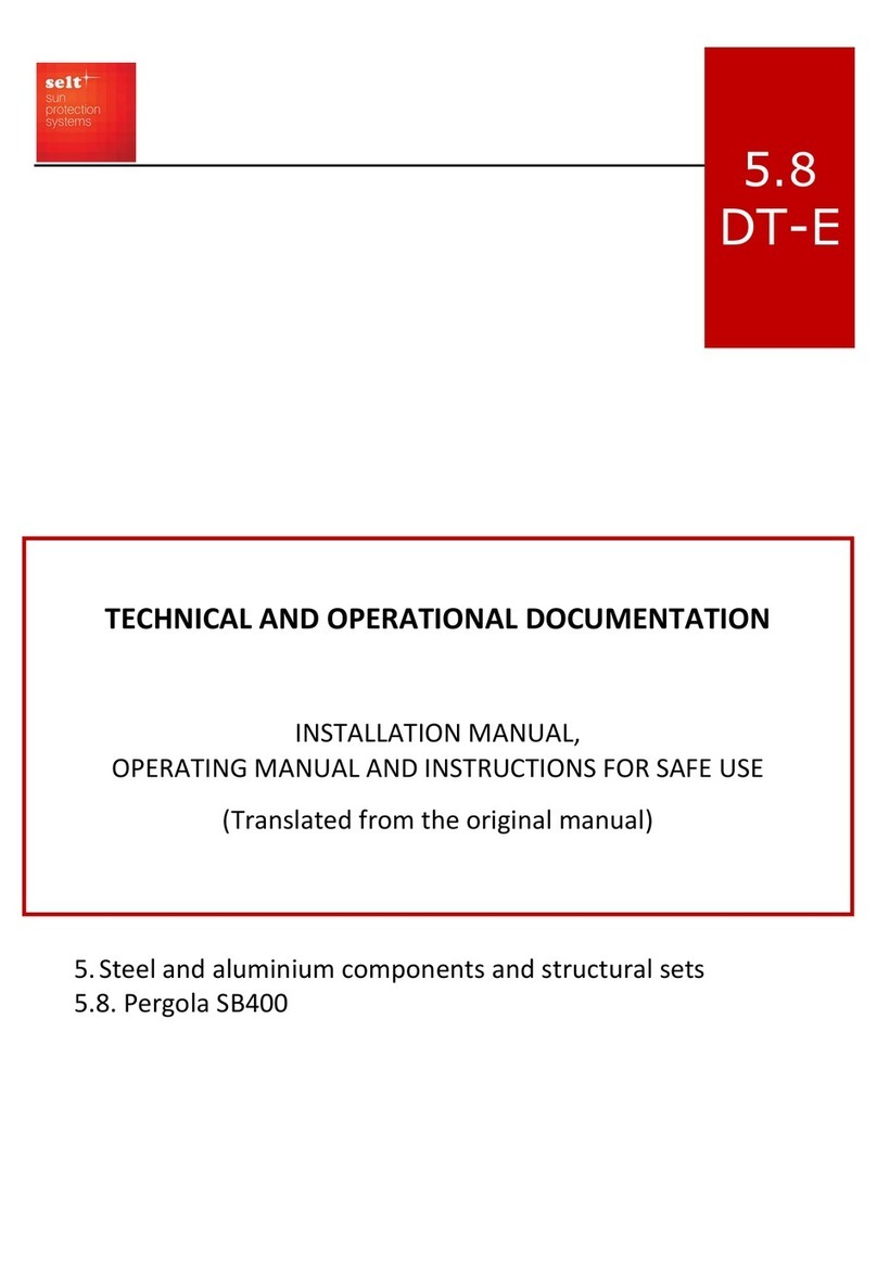SELT Pergola SB400 installation manual