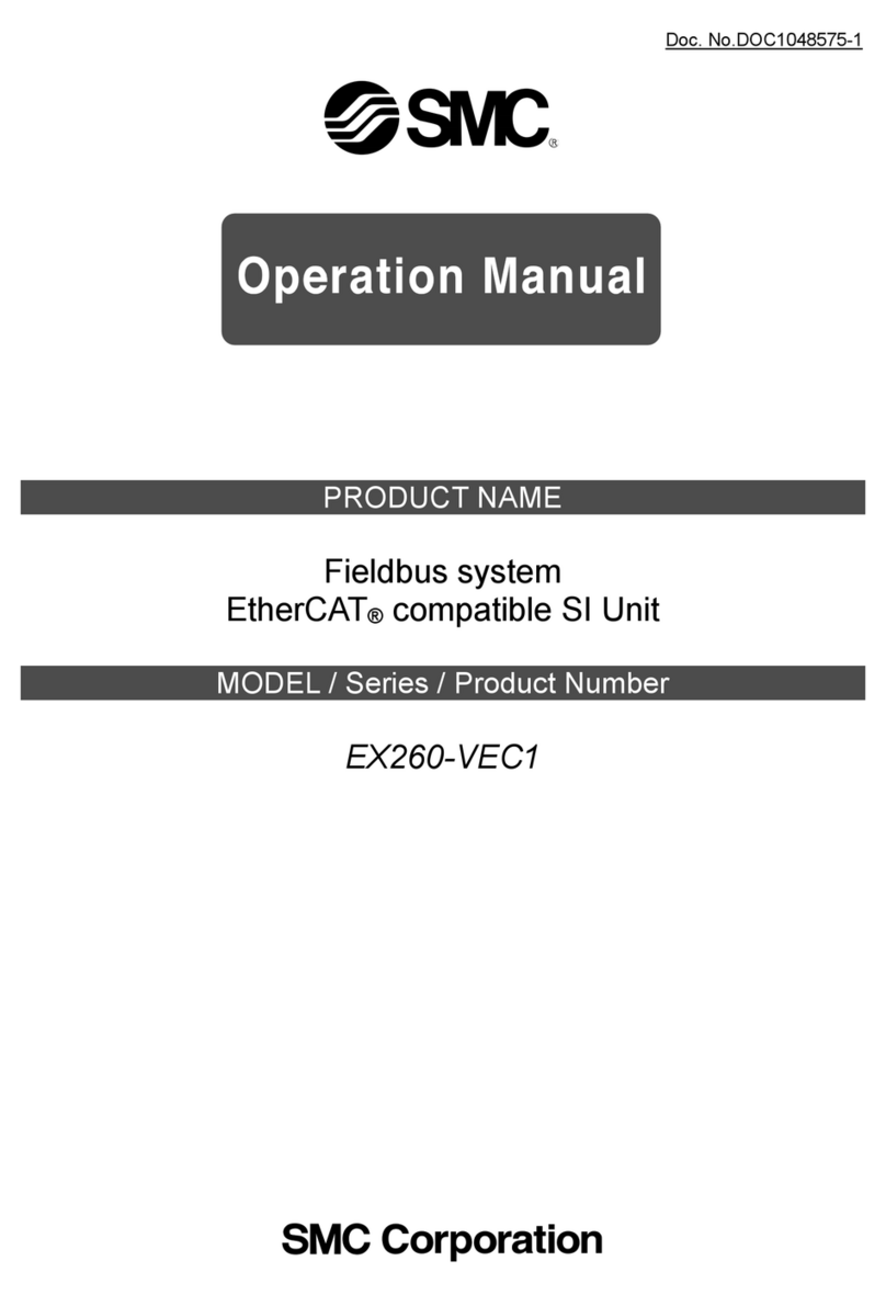 SMC Networks EtherCAT EX260-VEC1 User manual
