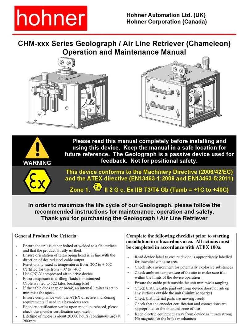 Hohner CHM Series Operation and maintenance manual Hohner CHM Series Operation and maintenance manual